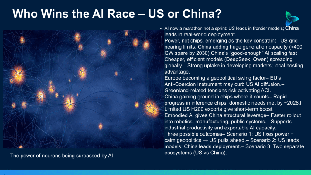 China's power advantage may tip AI race toward deployment